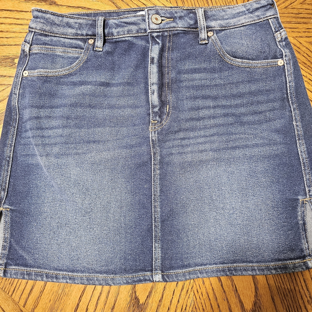 KanCan Dark Wash Denim Mini Skirt